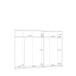 Schwebetürenschrank >Starlet Plus < in Weiß/ Weiß Glanz, 269,9x209,7x61,2cm B/H/T