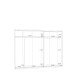 Schwebetürenschrank >Starlet Plus < in Weiß/ Weiß Glanz, 269,9x209,7x61,2cm B/H/T