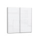 Schwebetürenschrank >Starlet Plus < in Weiß/Weiß Glanz, 200,1x209,7x61,2cm B/H/T