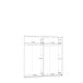 Schwebetürenschrank >Starlet Plus < in Weiß/Weiß Glanz, 200,1x209,7x61,2cm B/H/T