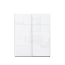 Schwebetürenschrank >Starlet Plus< in Weiß/ Weiß Glanz, 170,3x209,7x61,2cm B/H/T