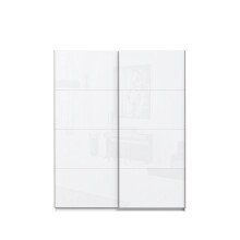 Schwebetürenschrank >Starlet Plus< in Weiß/ Weiß Glanz, 170,3x209,7x61,2cm B/H/T