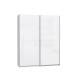 Schwebetürenschrank >Starlet Plus< in Weiß/ Weiß Glanz, 170,3x209,7x61,2cm B/H/T