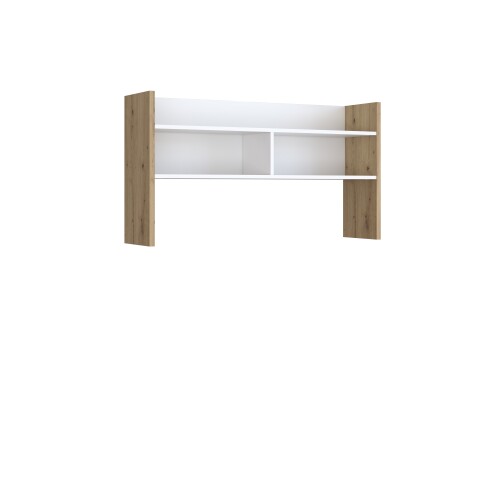 Schreibtischaufsatz >Modultrick< in Artisan Eiche/ Weiß - 109,6x60x25,8 (BxHxT)