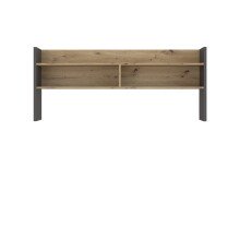 Schreibtischaufsatz >Modultrick< in Grau/ Artisan Eiche Dekor, 139,6x60x25,8cm B/H/T