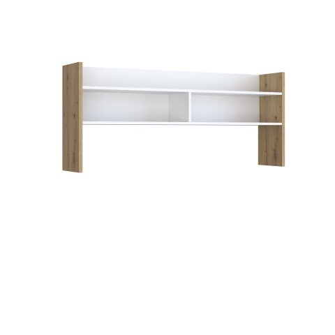 Schreibtischaufsatz >Modultrick< in Artisan Eiche/ Weiß - 139,6x60x25,8 (BxHxT)