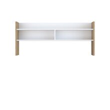 Schreibtischaufsatz >Modultrick< in Artisan Eiche/ Weiß - 139,6x60x25,8 (BxHxT)