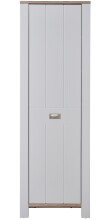 Garderobenschrank >Dijon< in Ashgrey Dekor, MDF, Spannplatte - 65x201x38 (BxHxT)
