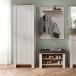 Garderobenschrank >Dijon< in Ashgrey Dekor, MDF, Spannplatte - 65x201x38 (BxHxT)