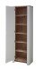 Garderobenschrank >Dijon< in Ashgrey Dekor, MDF, Spannplatte - 65x201x38 (BxHxT)