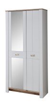 Schuhschrank >Dijon< in Ashgrey Dekor, MDF,...