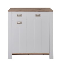 Schuhschrank >Dijon< in Ashgrey Dekor, MDF, Spannplatte - 98x105x38cm (BxHxT)