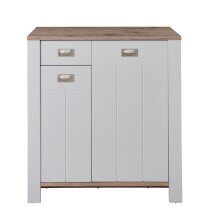Schuhschrank >Dijon< in Ashgrey Dekor, MDF, Spannplatte - 98x105x38cm (BxHxT)