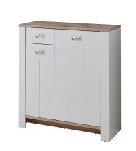 Schuhschrank >Dijon< in Ashgrey Dekor, MDF,...
