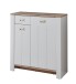 Schuhschrank >Dijon< in Ashgrey Dekor, MDF, Spannplatte - 98x105x38cm (BxHxT)