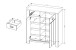 Schuhschrank >Dijon< in Ashgrey Dekor, MDF, Spannplatte - 98x105x38cm (BxHxT)