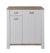 Schuhschrank >Dijon< in Ashgrey Dekor, MDF, Spannplatte - 98x105x38cm (BxHxT)