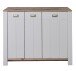 Schuhschrank >Dijon< in Ashgrey Dekor, MDF, Spannplatte - 130x105x38cm (BxHxT)