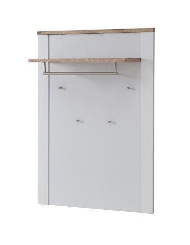 Garderobenpaneel >Dijon< in Ashgrey Dekor, MDF, Spannplatte - 81x115x30 (BxHxT)