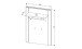 Garderobenpaneel >Dijon< in Ashgrey Dekor, MDF, Spannplatte - 81x115x30 (BxHxT)