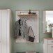 Garderobenpaneel >Dijon< in Ashgrey Dekor, MDF, Spannplatte - 81x115x30 (BxHxT)