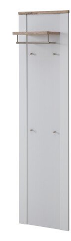 Garderobenpaneel >Dijon< in Ashgrey Dekor, MDF, Spannplatte - 48x188x30 (BxHxT)