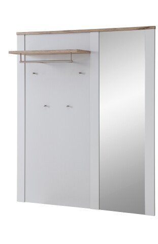 Garderobenspiegel >Dijon< in Ashgrey Dekor - 130x154x30 (BxHxT)