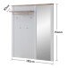 Garderobenspiegel >Dijon< in Ashgrey Dekor - 130x154x30 (BxHxT)