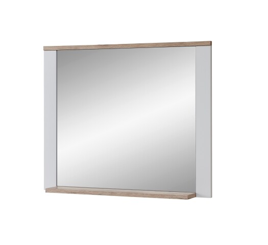 Garderobenspiegel >Dijon< in Ashgrey Dekor, MDF, Spannplatte - 98x80x17 (BxHxT)