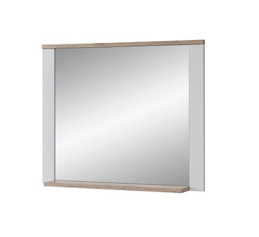 Garderobenspiegel >Dijon< in Ashgrey Dekor, MDF, Spannplatte - 98x80x17 (BxHxT)