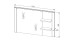 Garderobenspiegel >Dijon< in Ashgrey Dekor, MDF, Spannplatte - 130x80x17 (BxHxT)