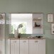 Garderobenspiegel >Dijon< in Ashgrey Dekor, MDF, Spannplatte - 130x80x17 (BxHxT)