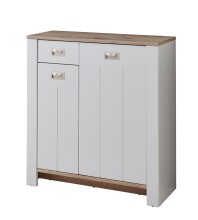 Garderoben-Set >Dijon< in Ashgrey Dekor, MDF, Spannplatte - 274x201x38cm (BxHxT)