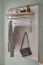 Garderoben-Set >Dijon< in Ashgrey Dekor, MDF, Spannplatte - 274x201x38cm (BxHxT)