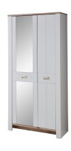 Garderoben-Set >Dijon< in Ashgrey Dekor, MDF, Spannplatte - 228x201x38cm (BxHxT)