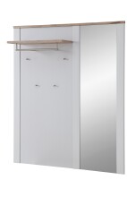 Garderoben-Set >Dijon< in Ashgrey Dekor, MDF, Spannplatte - 228x201x38cm (BxHxT)