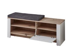 Garderoben-Set >Dijon< in Ashgrey Dekor, MDF, Spannplatte - 228x201x38cm (BxHxT)