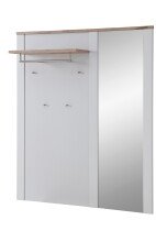 Garderoben-Set >Dijon< in Ashgrey Dekor, MDF, Spannplatte - 228x201x38cm (BxHxT)
