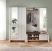Garderoben-Set >Dijon< in Ashgrey Dekor, MDF, Spannplatte - 228x201x38cm (BxHxT)