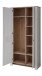 Garderoben-Set >Dijon< in Ashgrey Dekor, MDF, Spannplatte - 228x201x38cm (BxHxT)