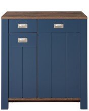 Schuhkommode >Dijon< in Parasian Blue Dekor - 98x105x38 (BxHxT)