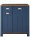 Schuhkommode >Dijon< in Parasian Blue Dekor - 98x105x38 (BxHxT)