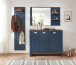 Schuhkommode >Dijon< in Parasian Blue Dekor - 130x105x38 (BxHxT)