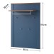 Garderobenpaneel >Dijon< in Parasian Blue Dekor - 81x115x30 (BxHxT)