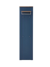 Garderobenpaneel >Dijon< in Parasian Blue Dekor - 48x188x30 (BxHxT)