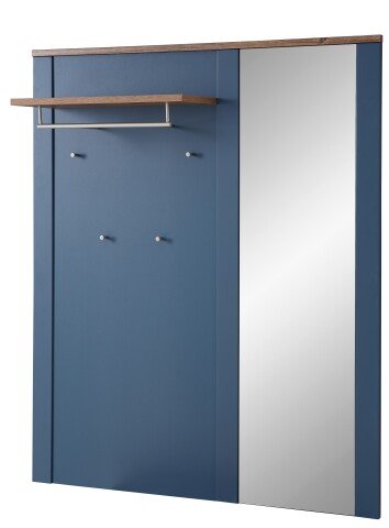 Garderobenspiegel >Dijon< in Parasian Blue Dekor - 130x154x30 (BxHxT)