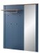 Garderobenspiegel >Dijon< in Parasian Blue Dekor - 130x154x30 (BxHxT)
