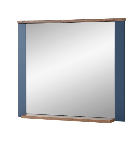 Garderobenspiegel >Dijon< in Parasian Blue Dekor - 98x80x17 (BxHxT)