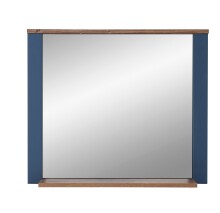 Garderobenspiegel >Dijon< in Parasian Blue Dekor - 98x80x17 (BxHxT)