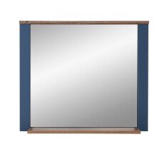 Garderobenspiegel >Dijon< in Parasian Blue Dekor - 98x80x17 (BxHxT)